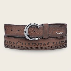 Cinturón casual en piel genuina de venado para caballero