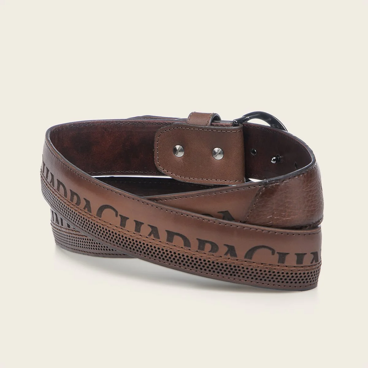 Cinturón casual en piel genuina de venado para caballero - Imagen 3