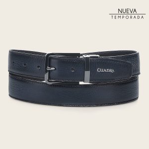 Cinturón de vestir en piel genuina de venado para caballero