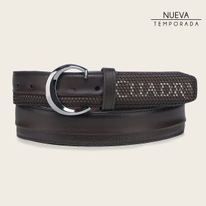 Cinturón casual en piel genuina para caballero