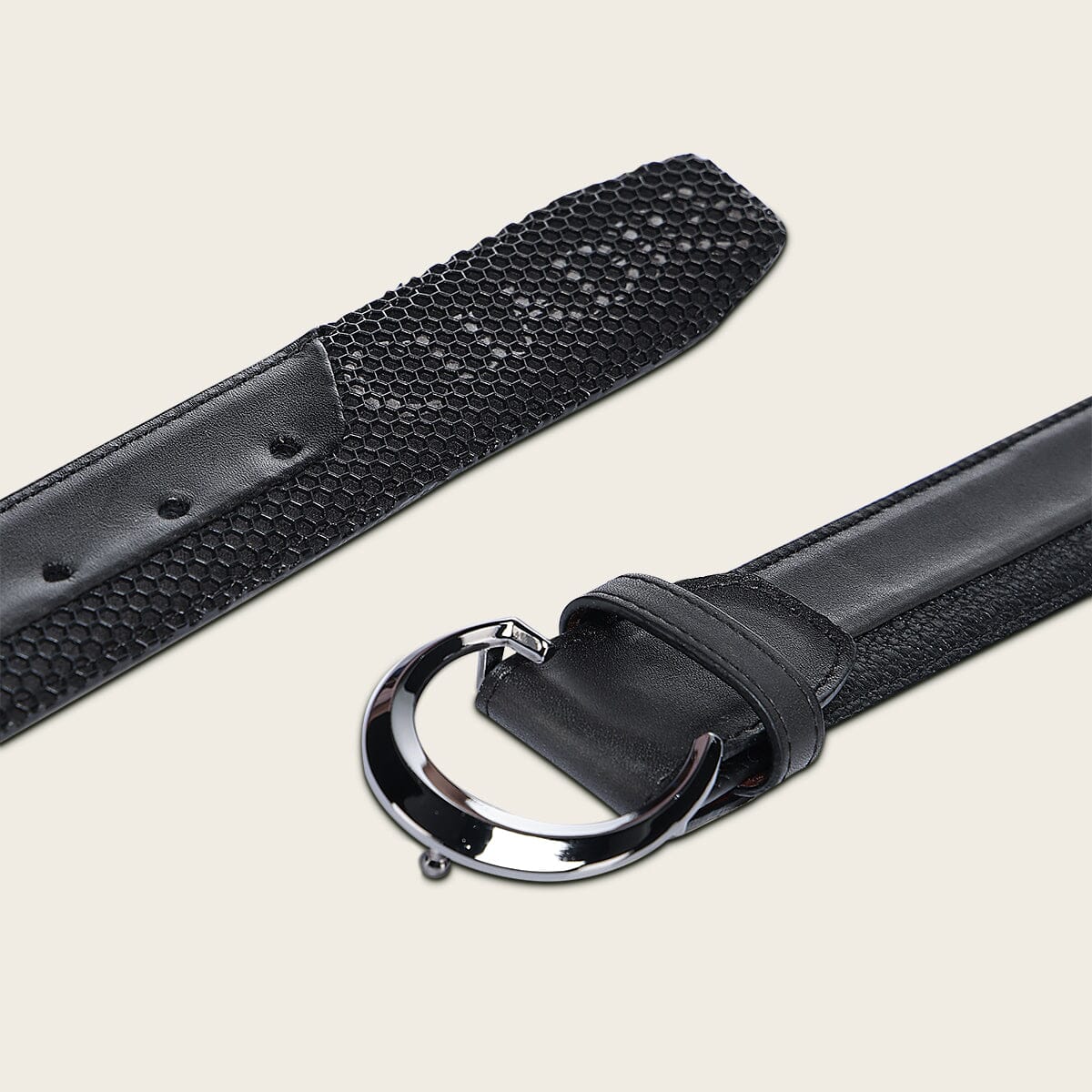 Cinturón casual en piel genuina para caballero - Imagen 4