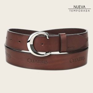 Cinturón casual en piel genuina para caballero