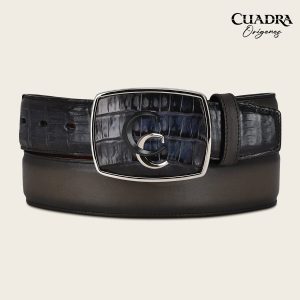 Cinturón vaquero para caballero en piel genuina de fuscus