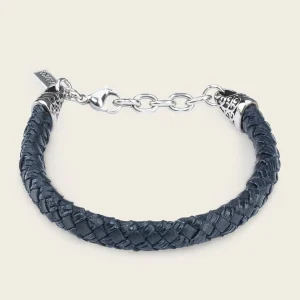 Pulsera en piel genuina de lizard para caballero
