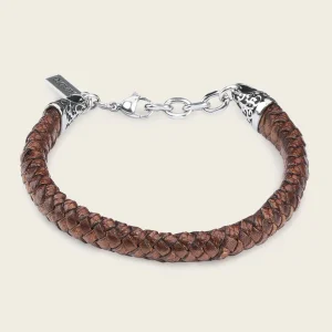 Pulsera en piel genuina de lizard para caballero