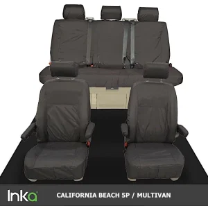 Fundas Impermeables Asientos VW T5/6/6.1 Multivan/Cali Beach A3.