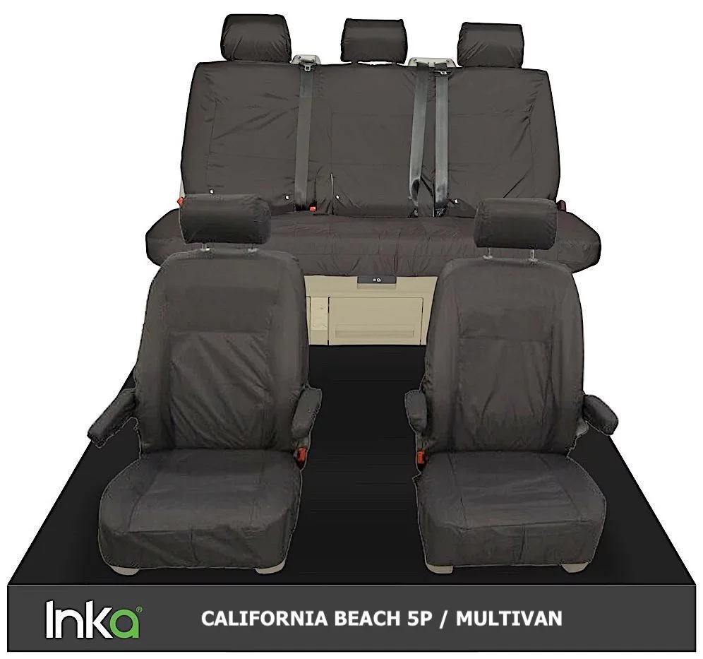 Fundas Impermeables Asientos VW T5/6/6.1 Multivan/Cali Beach A3. - Imagen 2