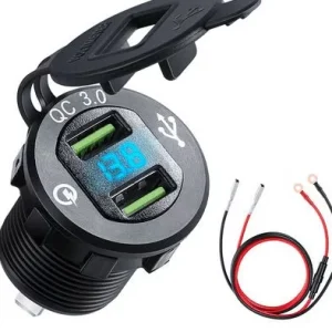 Voltimetro + Doble USB 3.0