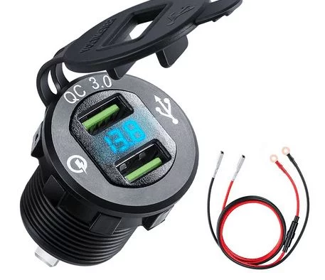 Voltimetro + Doble USB 3.0