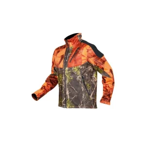 Chaqueta de camafeo para hombre, térmica, camuflaje naranja