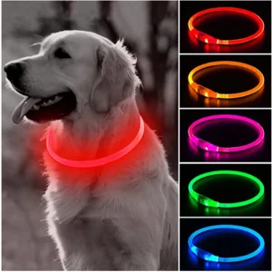Collar con luz Led carga por USB.