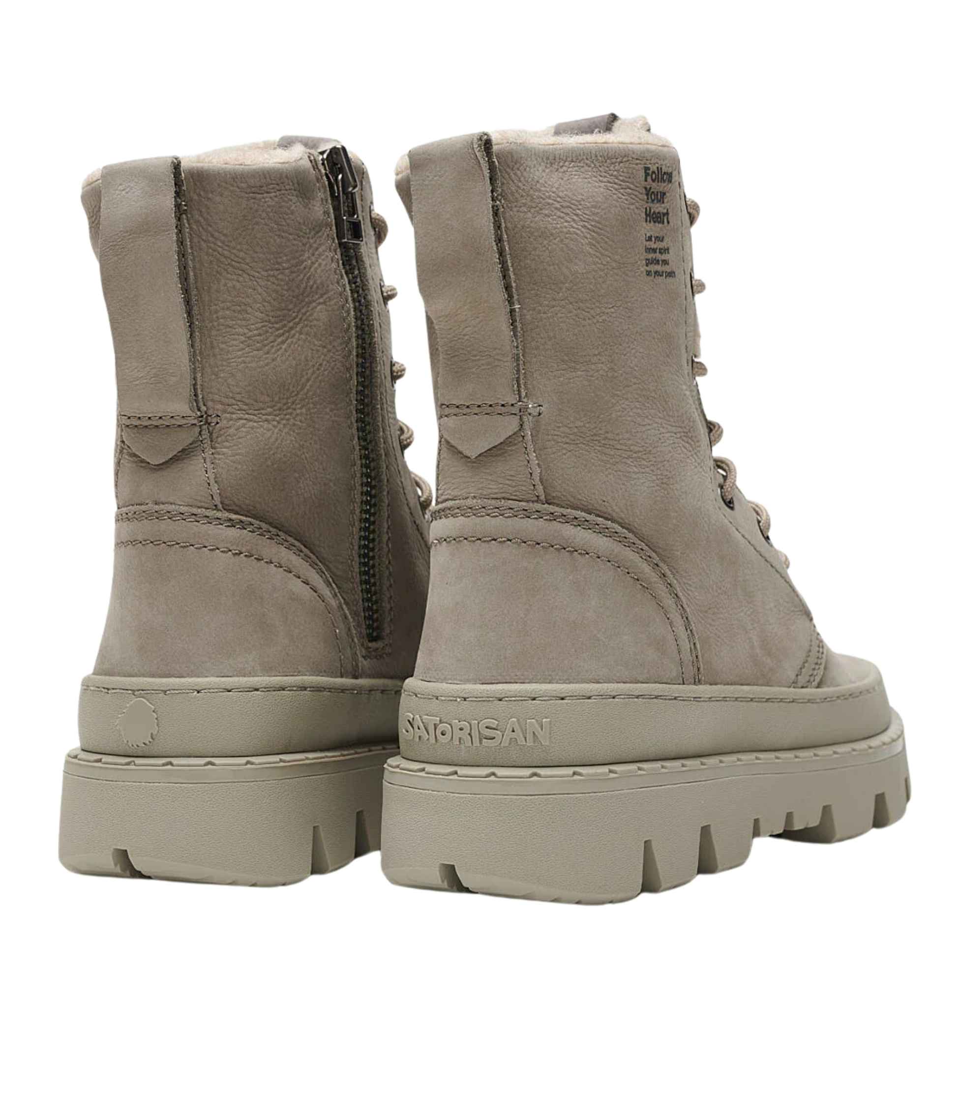 SATORISAN UNALOME LACES PREMIUM WOOL ADVENTURE GREY | BOTAS DE LANA SOSTENIBLES - Imagen 4