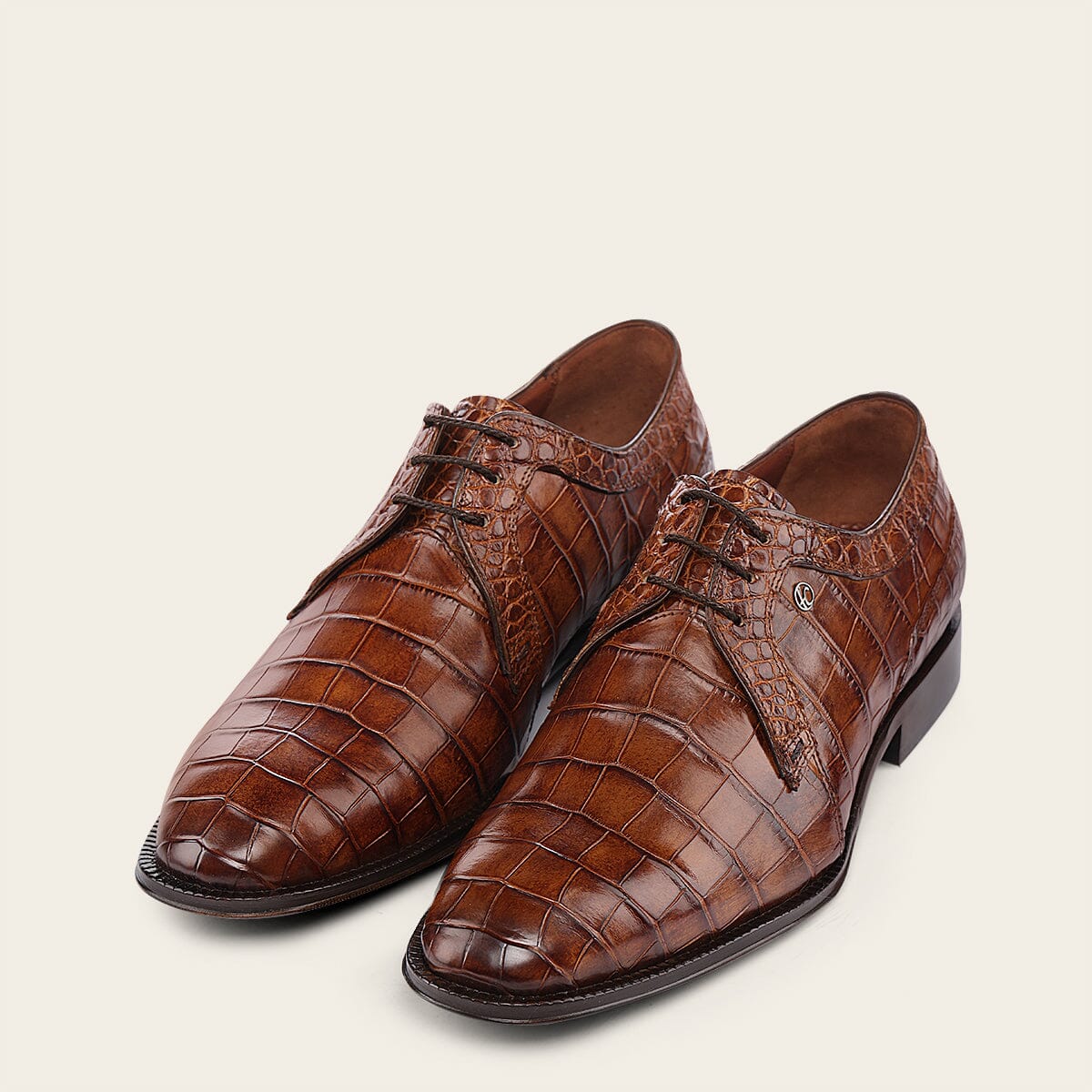 Calzado de vestir en piel genuina de alligator para caballero - Imagen 8