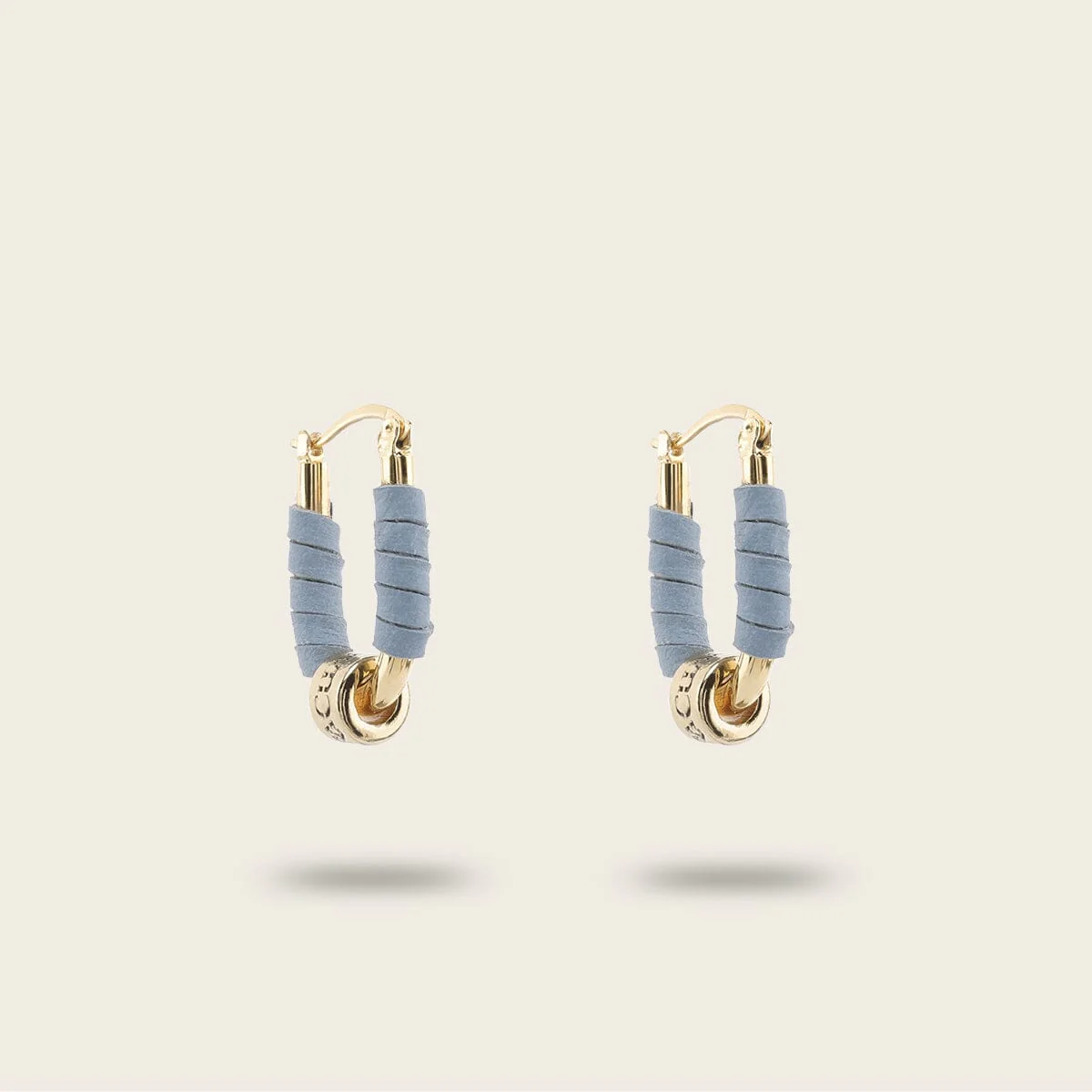 Aretes en piel genuina para dama - Imagen 4