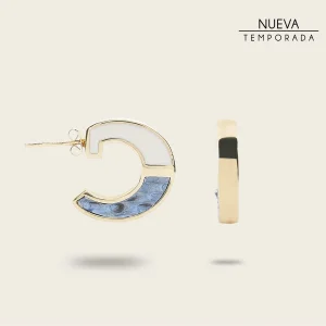 Arracadas en piel genuina de pitón para dama