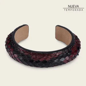 Pulsera en piel genuina de pitón para dama