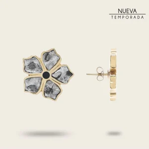 Aretes en piel genuina de pitón para dama