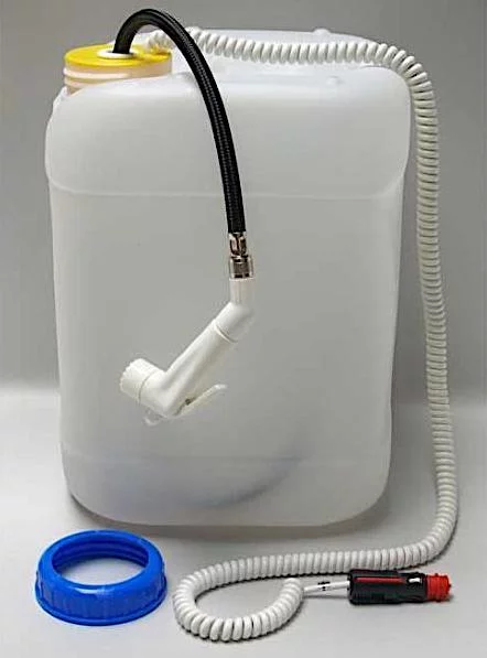 Ducha Portatil 12v con bidon 20L