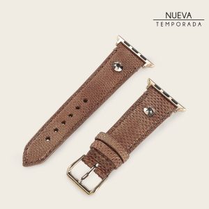 Extensible de reloj en piel genuina de carunga para dama