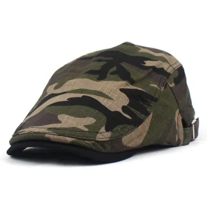 Gorras de camuflaje de algodón con visera