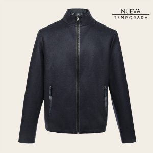 Chamarra reversible en piel de cocodrilo para caballero