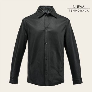 Chamarra en piel genuina de cordero para caballero