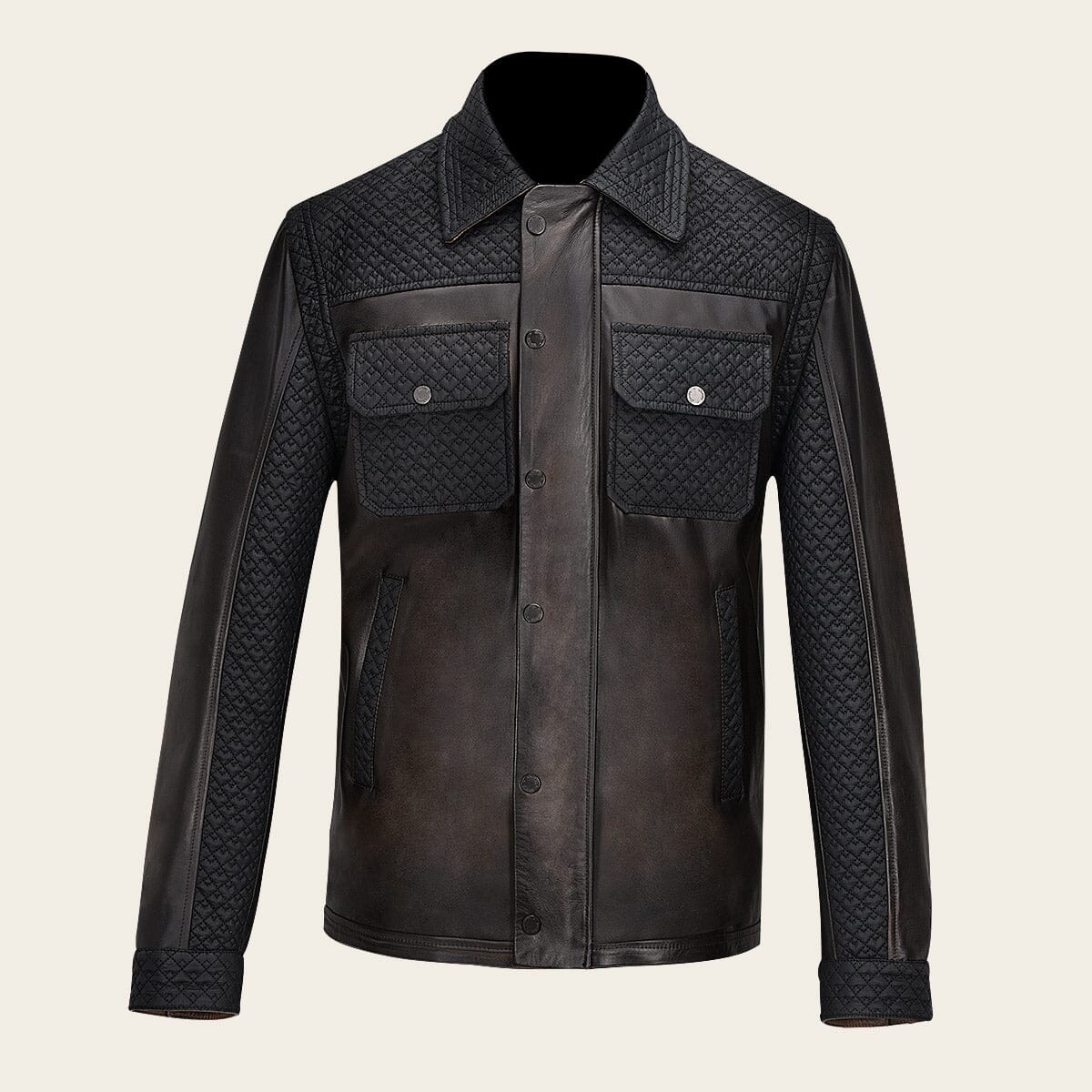 Chamarra para caballero en piel genuina - Imagen 2