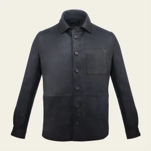 Camisola en piel de caprino para caballero