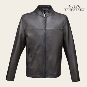 Chamarra en piel de ovino para caballero