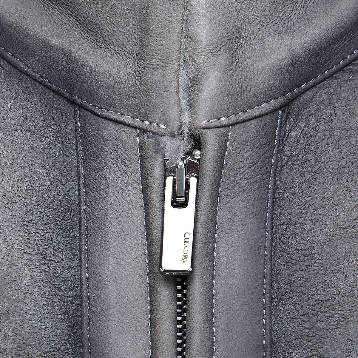 Chamarra en piel genuina de ovino con pelo para caballero - Imagen 5