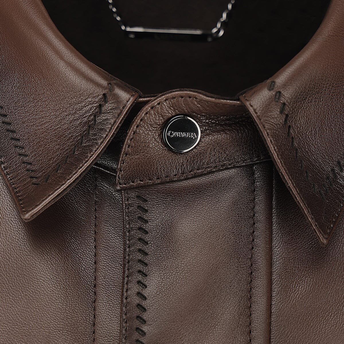 Camisola en piel genuina de ovino para caballero - Imagen 4