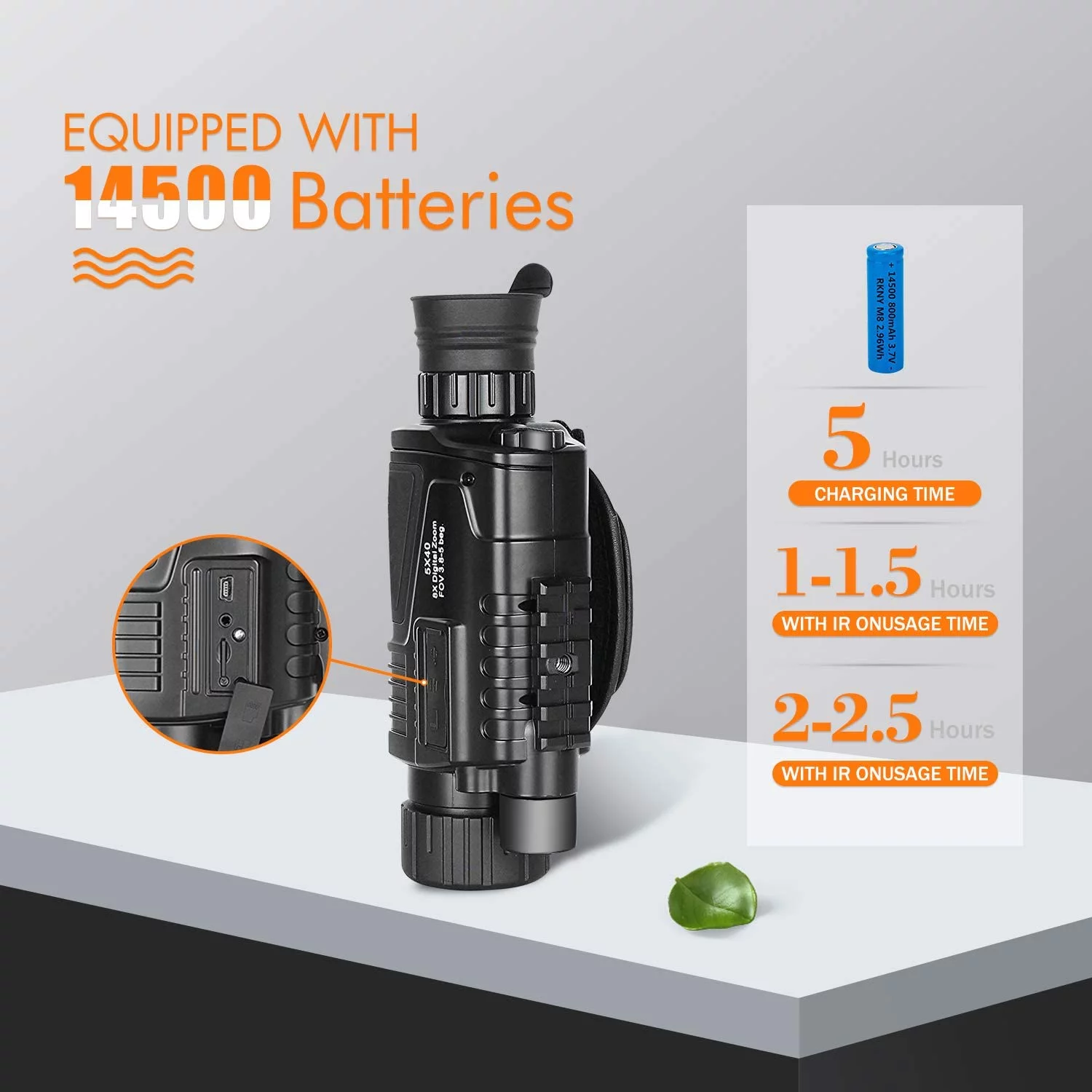 Monocular Infrarrojo Digital 5×40 200M - Imagen 3