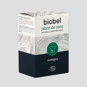 Jabón de coco ecológico Prendas y Pieles Delicadas, 240 g – Biobel