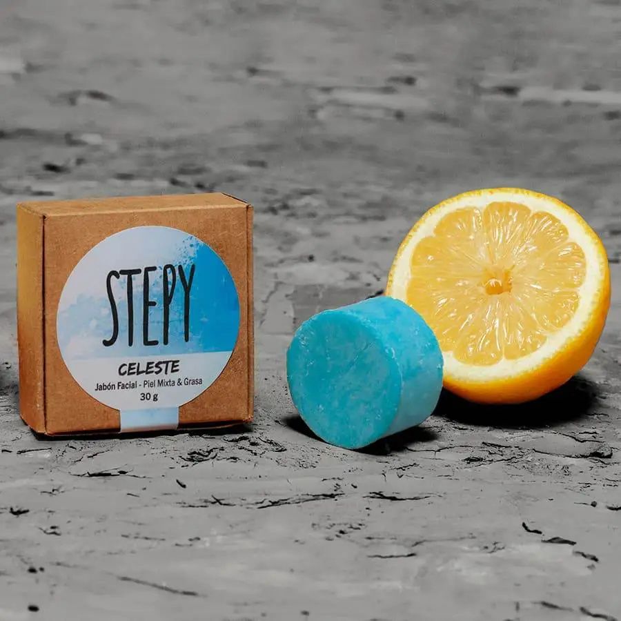 Jabón facial sólido CELESTE piel mixta y grasa - Imagen 3
