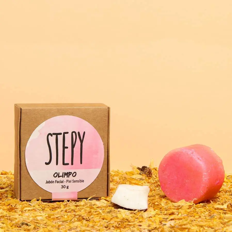 Jabón facial sólido OLIMPO piel seca o sensible - Imagen 3