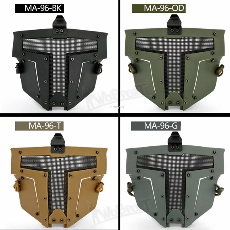 Máscara táctica para Paintball Airsoft, Protector de media cara con casco rápido, militar, para caza - Imagen 6