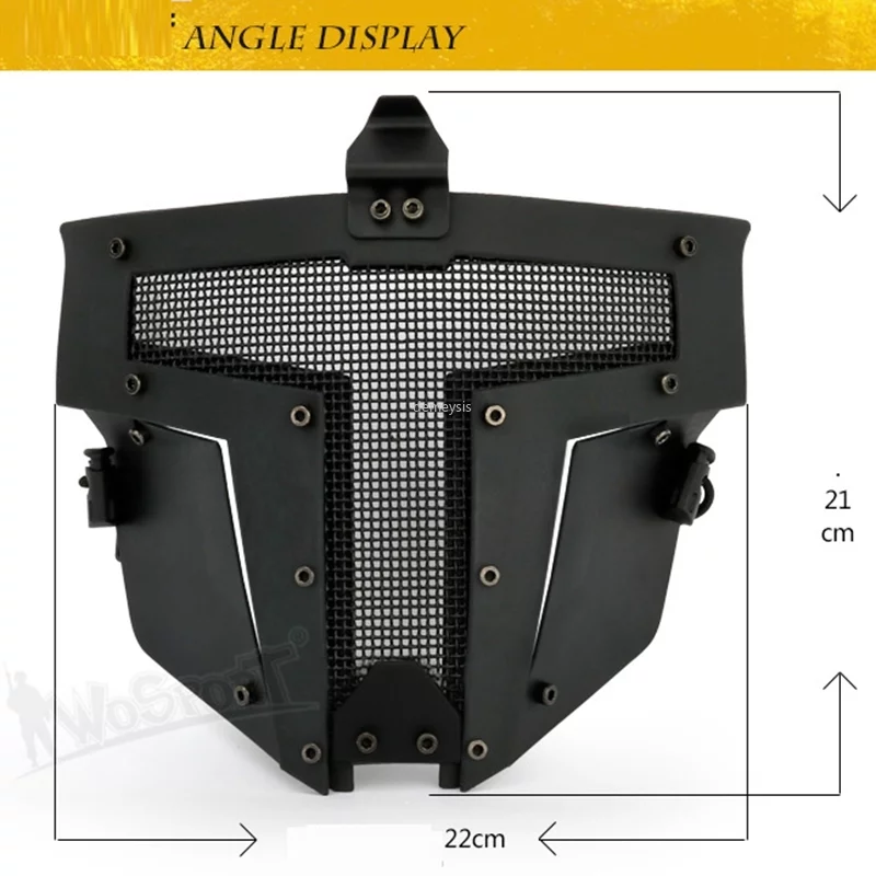 Máscara táctica para Paintball Airsoft, Protector de media cara con casco rápido, militar, para caza - Imagen 7
