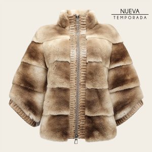 Chamarra  en pelo genuino de visón para dama