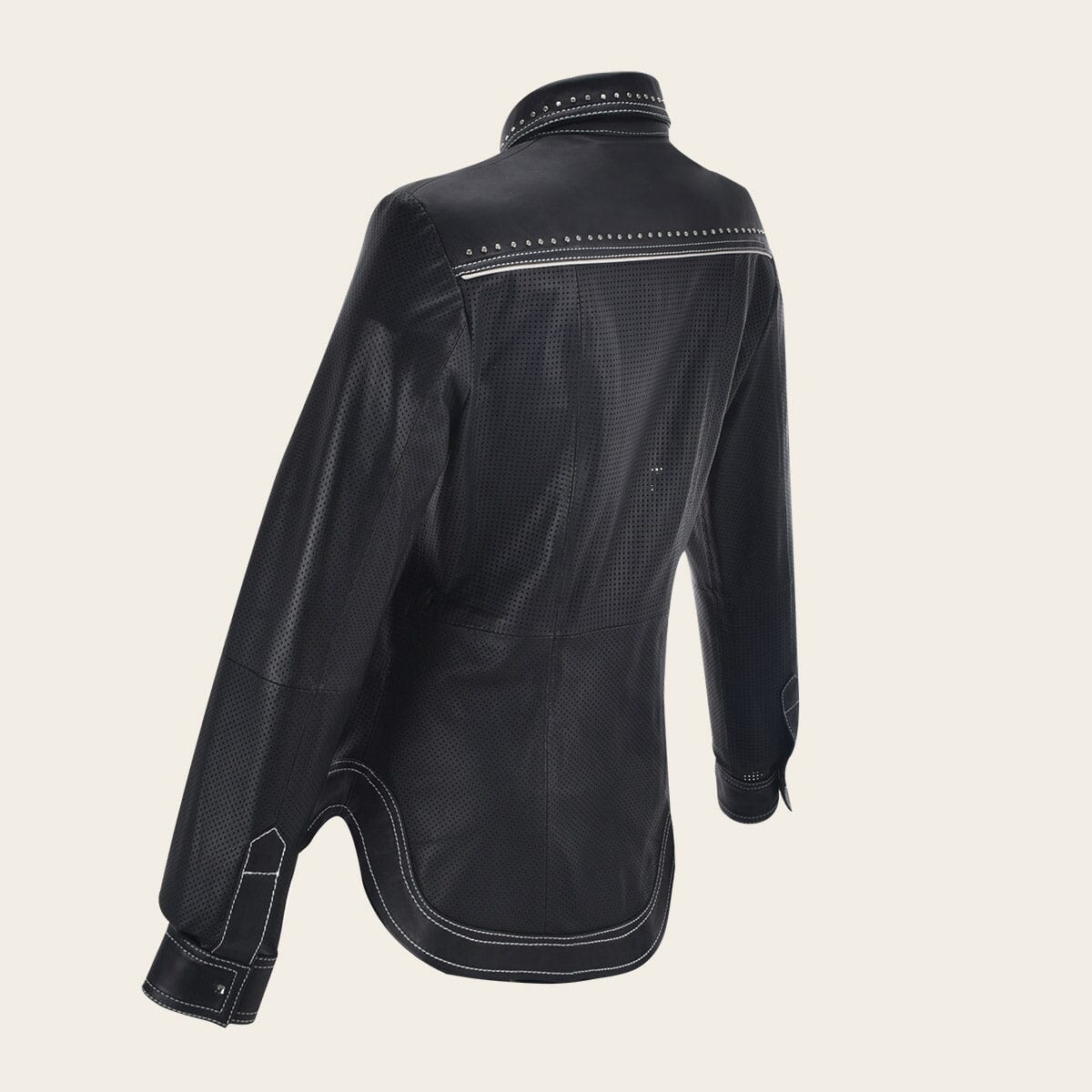 Camisola en piel genuina de ovino para dama - Imagen 4