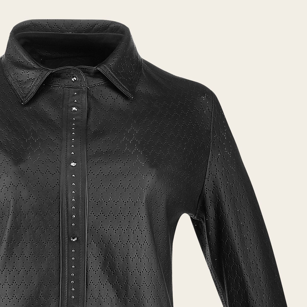 Camisola en piel genuina de ovino para dama - Imagen 5