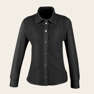 Camisola en piel genuina de ovino para dama