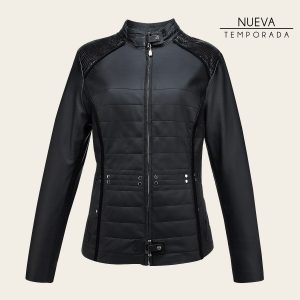 Chamarra en piel genuina de pitón para dama