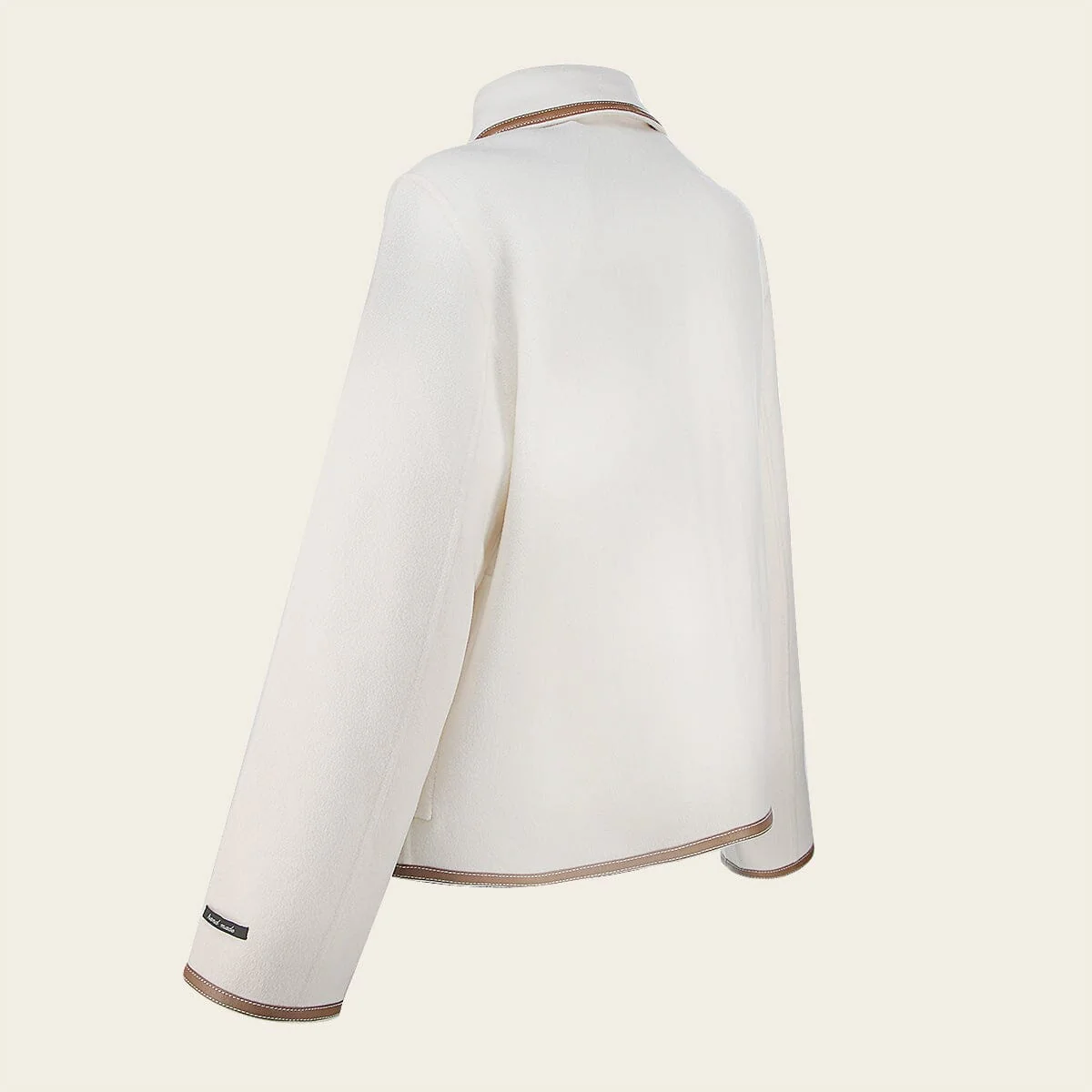 Chamarra en piel genuina de cachemira para dama - Imagen 6