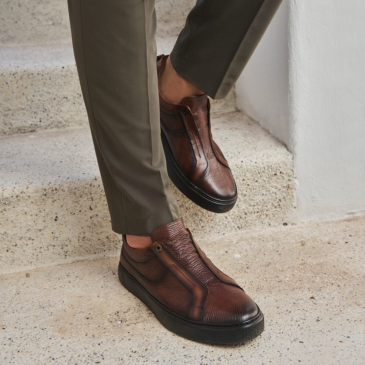 Tenis en piel genuina de venado para caballero - Imagen 5