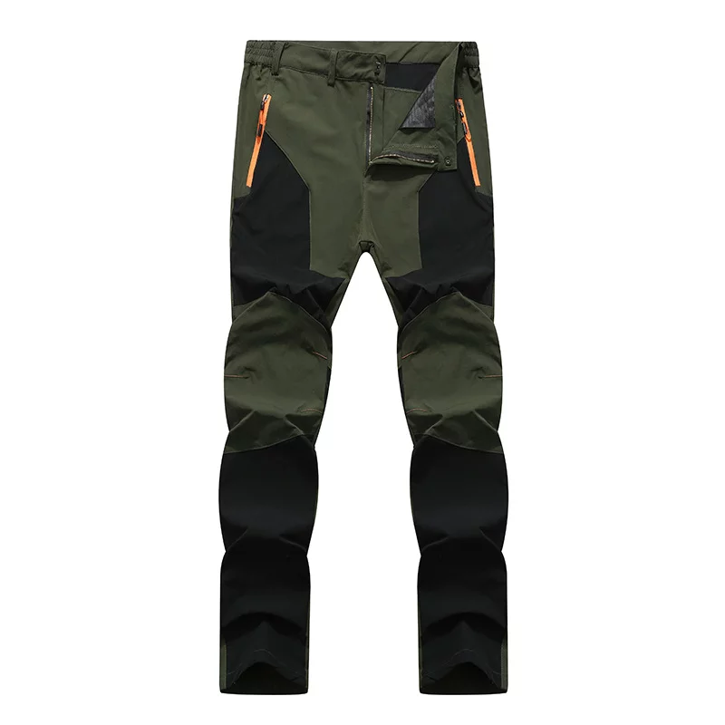Pantalones de Trekking para hombre, pantalón táctico de secado rápido, Delgado, elástico, para acampar, pescar, escalada de montaña, ciclismo - Imagen 4
