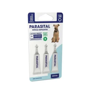 Pipetas repelentes PARASITAL razas MEDIANAS de 10 a 25 kg, 3 unidades
