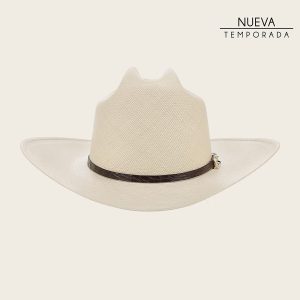 Sombrero Cuadra de paja con diamantes