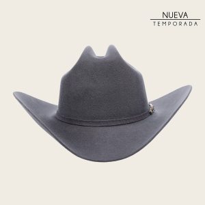 Sombrero Cuadra en pelo genuino de castor con rubí auténtico