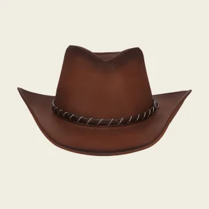 Sombrero en piel genuina unisex