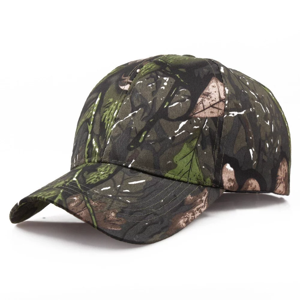 Sombrero ajustable militar de camuflaje para hombre, gorra de béisbol del ejército de caza, pesca, fútbol, sombreros de Sol de poliéster clásicos ajustables
